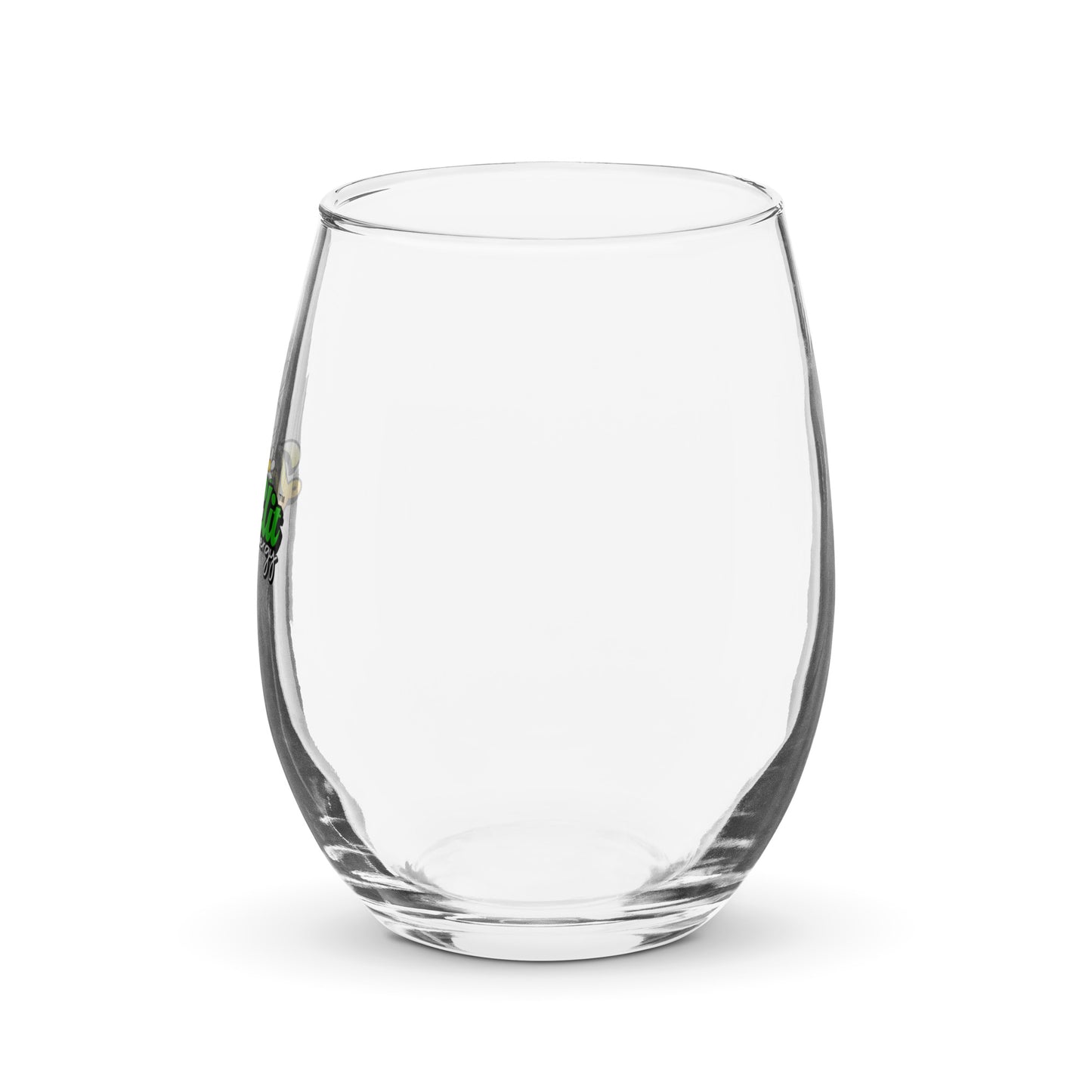 Stemless wine glass